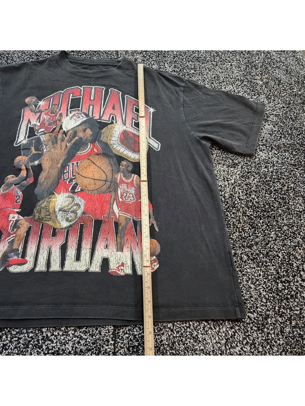 Jordan Shirt Men Large Black Gym Red Oversized Michael Bulls Champs Nike Air Tee